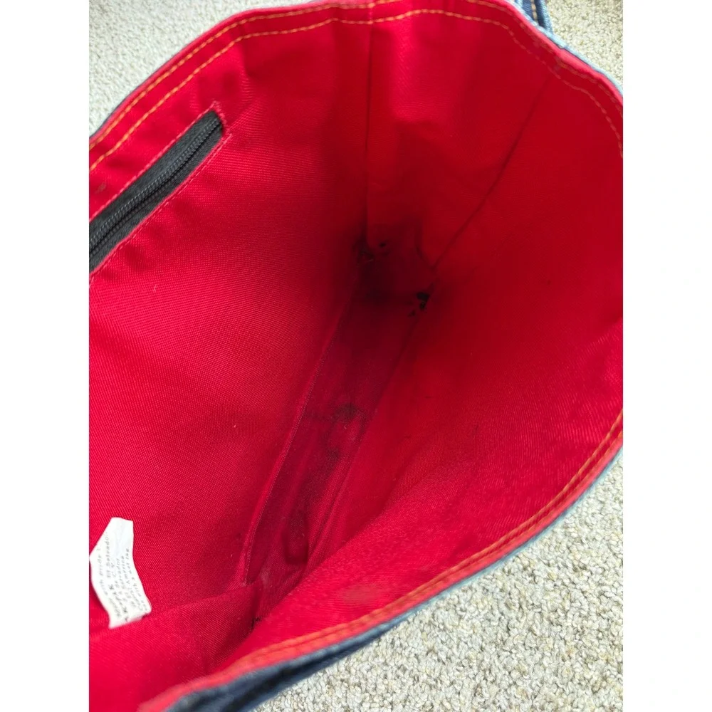 Vintage Levi's‎ x Yak Pak Denim Messenger Bag Red Tab Y2K Crossbody unisex - Picture 6 of 10